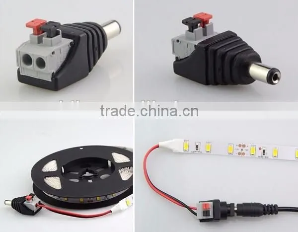 MALE 2.1MM X 5.5MM DC POWER CONNECTOR DIY SPRING CLAMP QUICK FIX