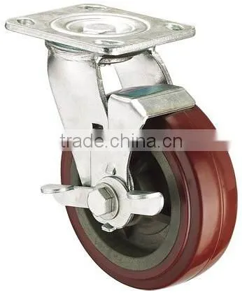 4 Inch Heavy Duty PVC Wheelchair Caster Wheel