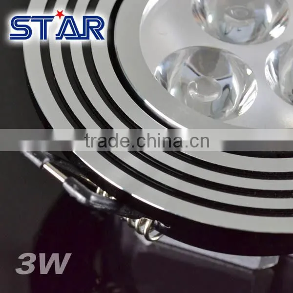 Aluminum 3W Led Celling Lights Indoor use