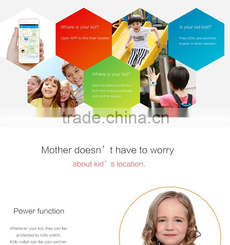 Upgraded version child GPS watch gps tracking watch OK to develop APK for customers