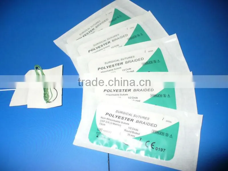 High Quality Medical Suture Polyester Surgical Suture
