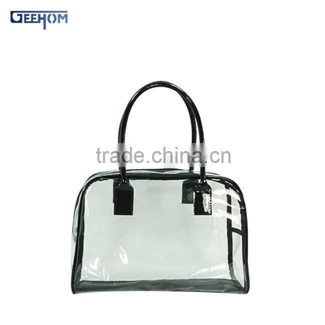 Clear pvc bag in bag handbag organizer