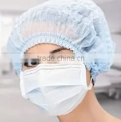 blue nonwoven disposable surgical caps