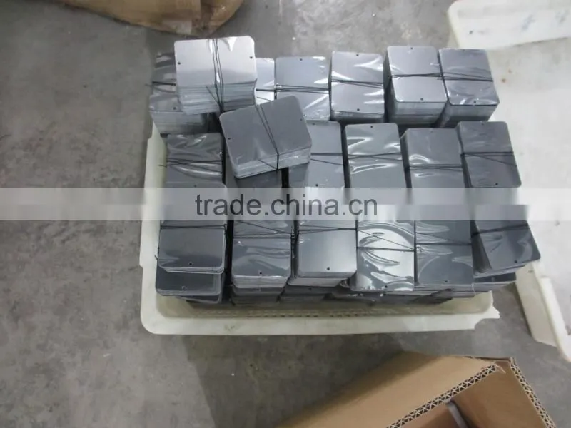 Hot!! Stainless steel or aluminum anodizing matt black metal business card