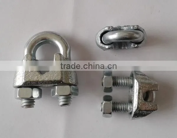 Wire rope clip, metal u clip fastener, clip clamp wire u clip