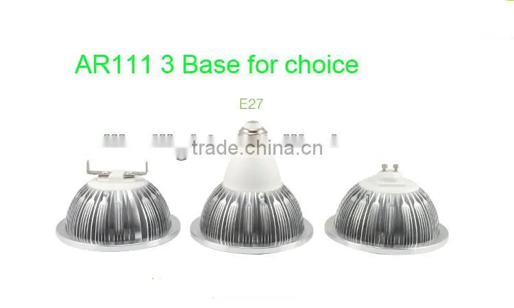 12W high lumen AR111-G53 Base COB spotlight led with external driver