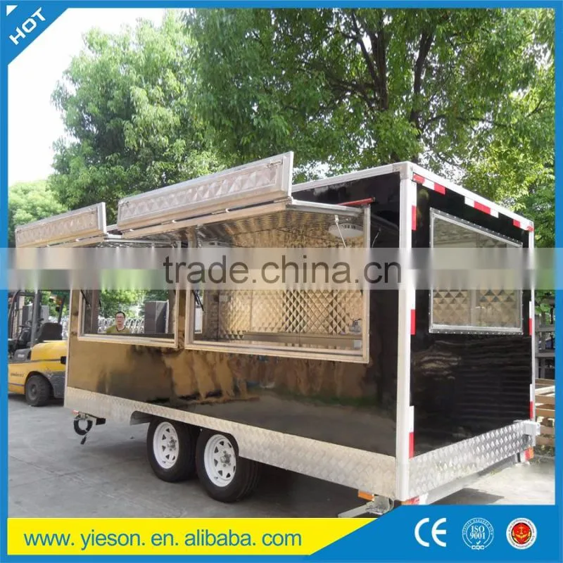 Heavy-duty china mobile food cart ice cream crepe van / Welcome to ask Yogurt truck food