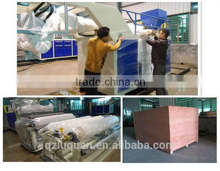 plastic product making machinery,mini extruder plastic, die 1900mm with corona,titanium nitride