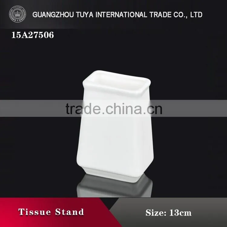 European style hotel white napkin stand