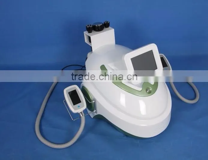 Dual cryotheapy freezing slimming machine cavitaion rf body shaping salon device