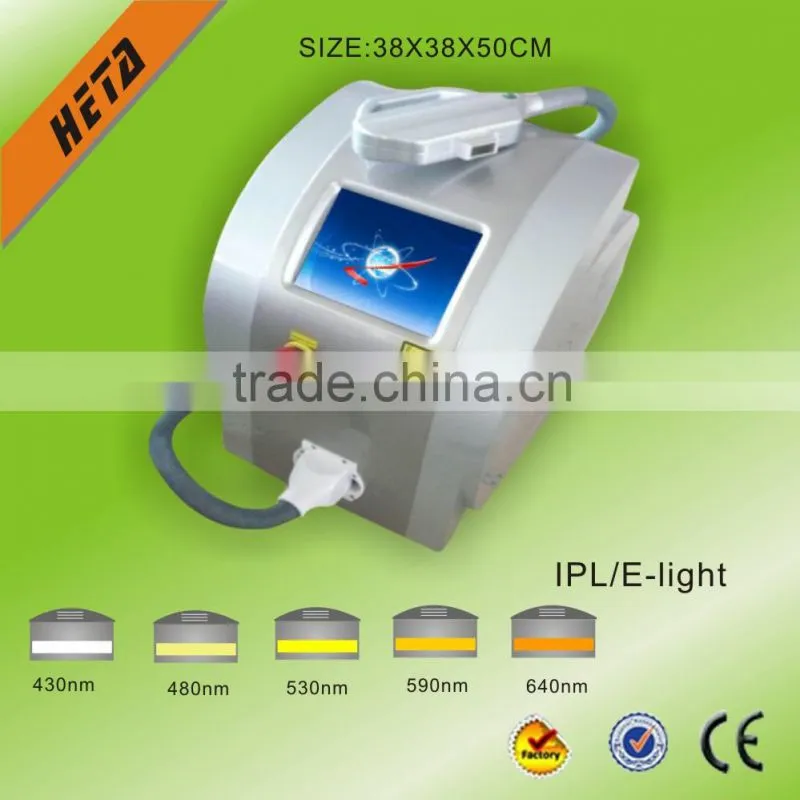 Guangzhou HETA Professional design high evaluation portable E-light hair removal Beauty Equipment