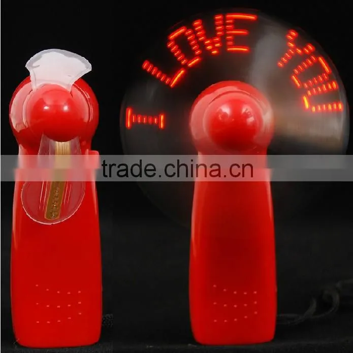 self programmable led message usb fan