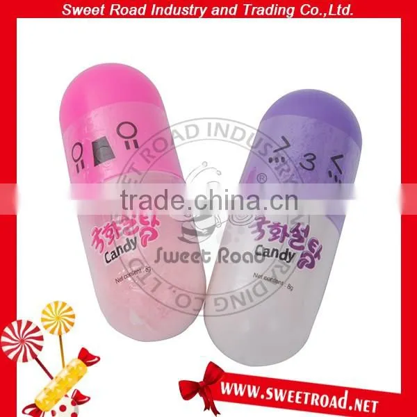 Fruity Flavor Pill Shape Toy Fruity Sour Powder Candy