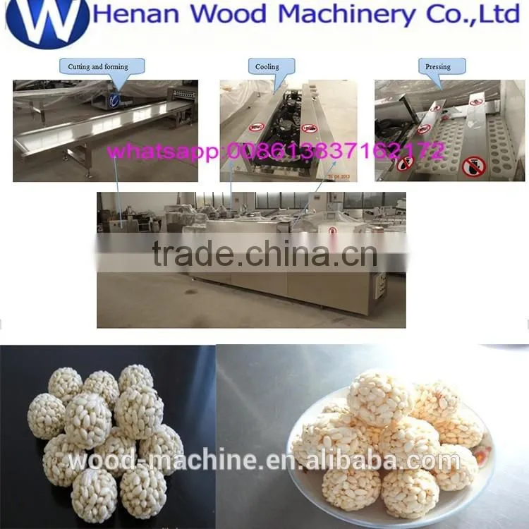 Automatic Puffed Rice Candy Machine/Puffed Rice Candy Forming Machine/Puffed Rice Ball Machine008613837162178