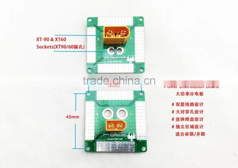 Power Battery ESC Distribution Board with XT60/XT90 connector for Multicopter Quadcopter Hexacopter Agricultural Drone UAV