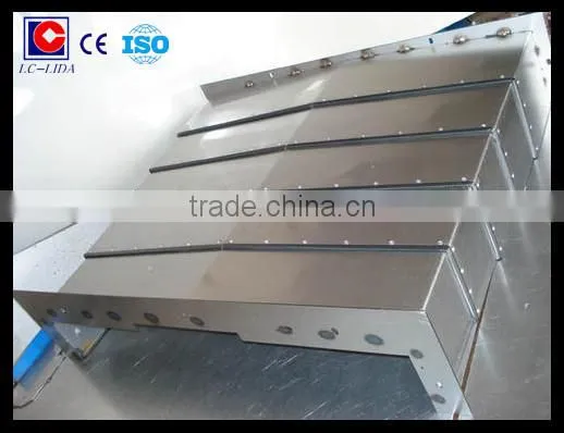 LC-LIDA steel/stainless steel plate telescopic cover(bellow) for machine