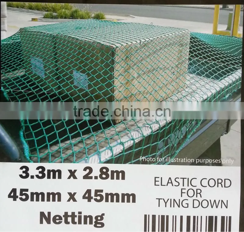 High quality green color durable truck cargo net