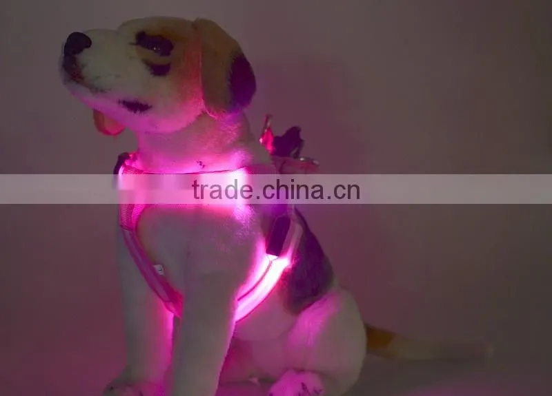 Rhombus printing led flashing lights dog collar