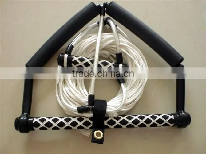 1/2'' Green Color PE material Braided Water Ski Rope with printed handle