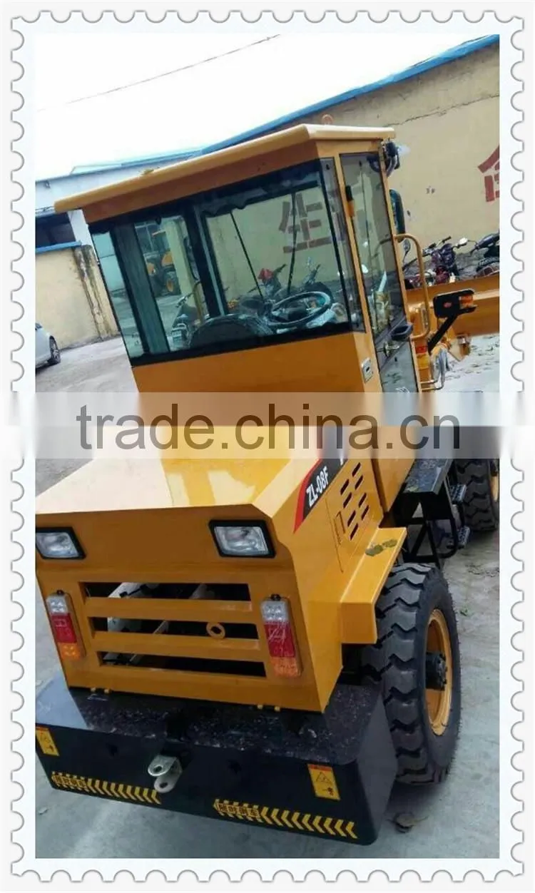 Cheap 0.8 Ton ZL08F mini loader for sale with single cylinder engine for Vietnam market