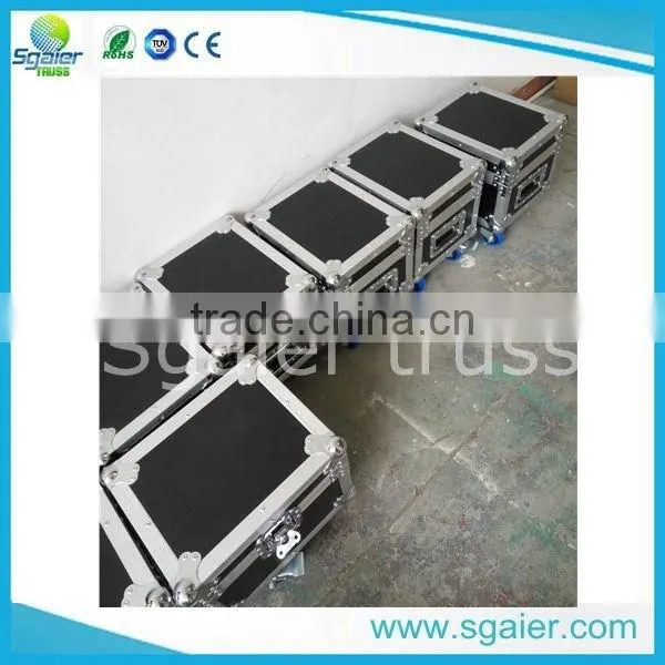 Aluminum used flight case with wheel high quality