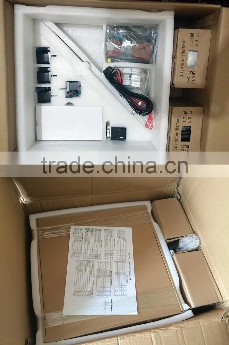 200 x 200 x 180mm Reprap DIY Semi Assembled 3D Printer Prusa I3 DIY 3d Printer Kit Factory Pric