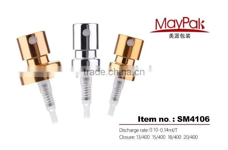 New cosmetic bottles spray aluminum fine mist sprayer