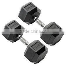 Rubber coated Hex Dumbbell