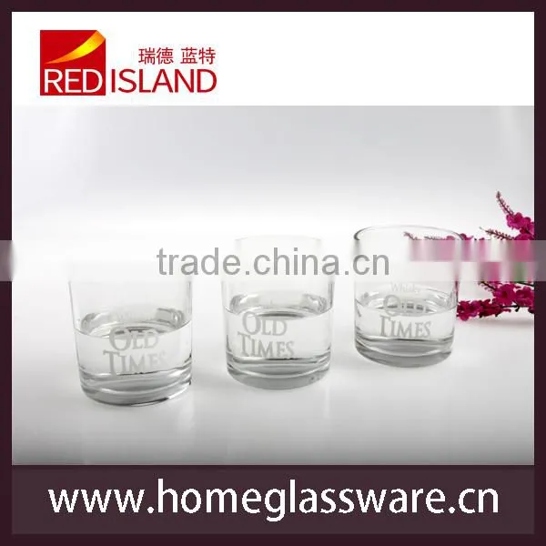 glass manufactory supply old fashioned whisky glass cup, round whisky glass