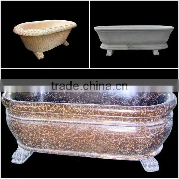 Carved Natural Stone Bathtub for Sale