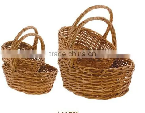 2016 Multifunctional large wicker basket with handle