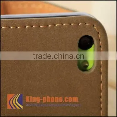 High Quality Custom Flip Leather Cell Phone Case Cover For iPhone 5S