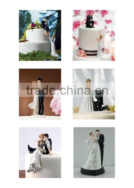 2013 new products polyresin starfish wedding cake top