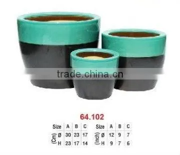 Vietnam ceramic Indoor flower pottery for Home and Garden