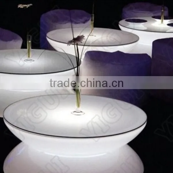 Hot sale battery power remote control glowing led bar table for night club