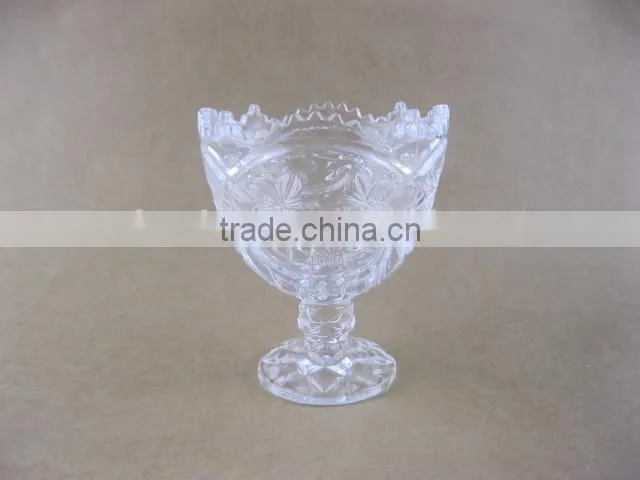 Glass ice cream bowl