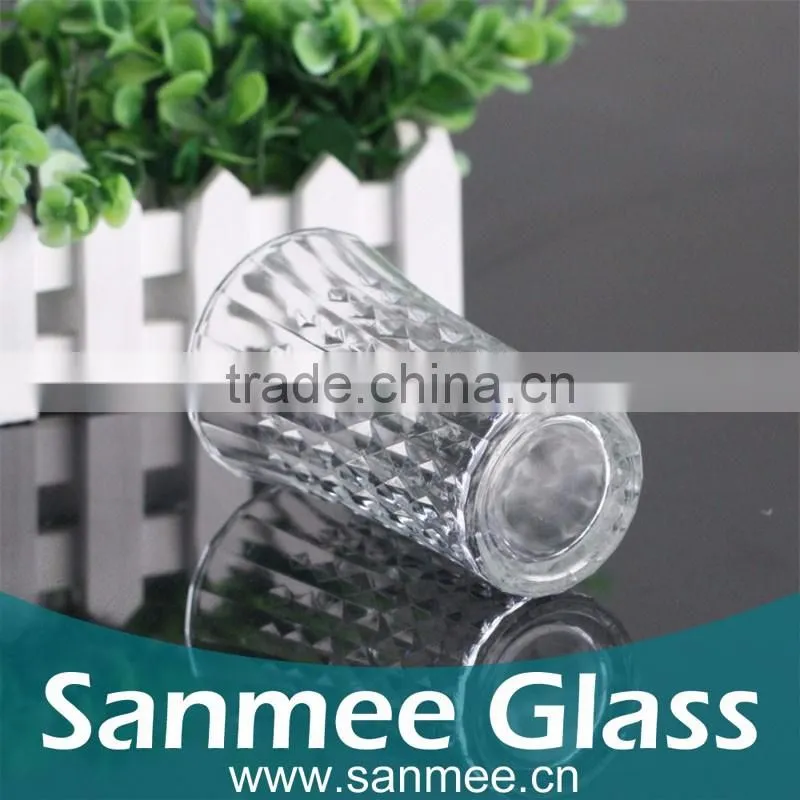Manufacture Diamond Glass Factory Drinking Glass Cup