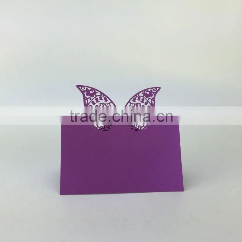 laser cut decoration card butterfly party invitation card table card wedding place