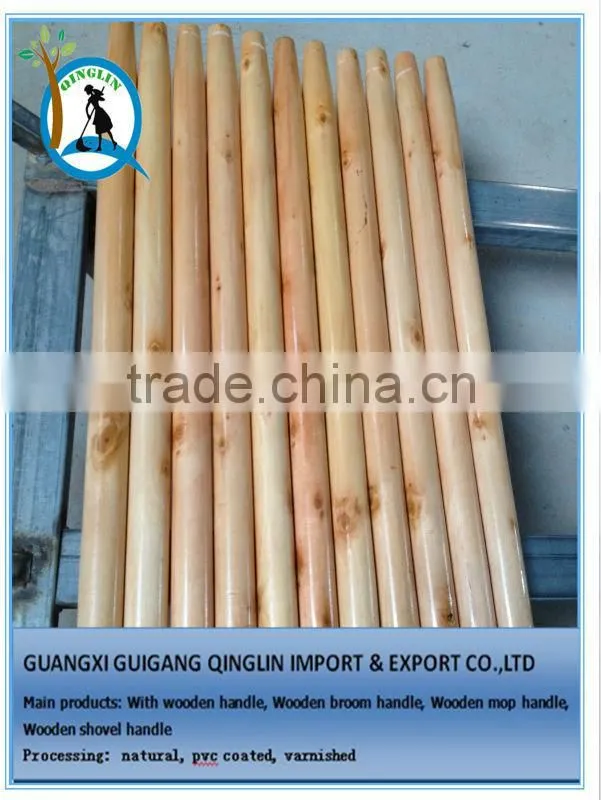 PVC Coated Broomstick Wooden Broom Handle