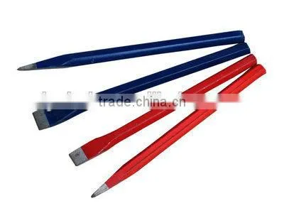 steel cold chisel with rubber holder