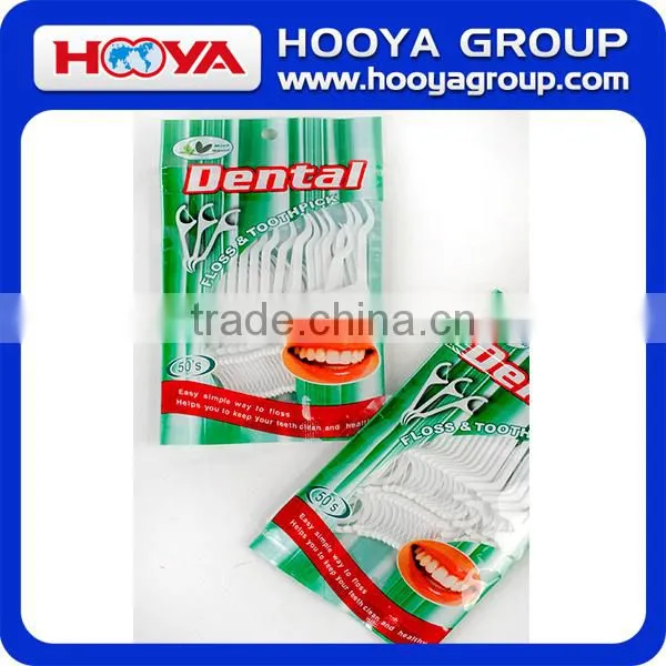 50pcs Mint Flavor Dental Floss/Toothpick/Dental Brush
