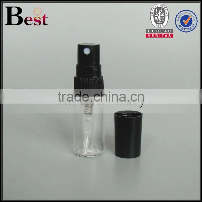 3ml 5ml 8ml cosmetic perfume spray bottle empty clear perfume spray bottle black plastic cap pocket sized perfume spray bottle