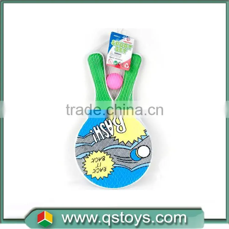 summer sea world plastic beach racket with 2balls for wholesale