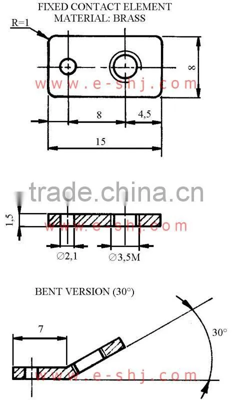 silver contact, silver electrical contact, electrical silver contact, silver contacts for switch