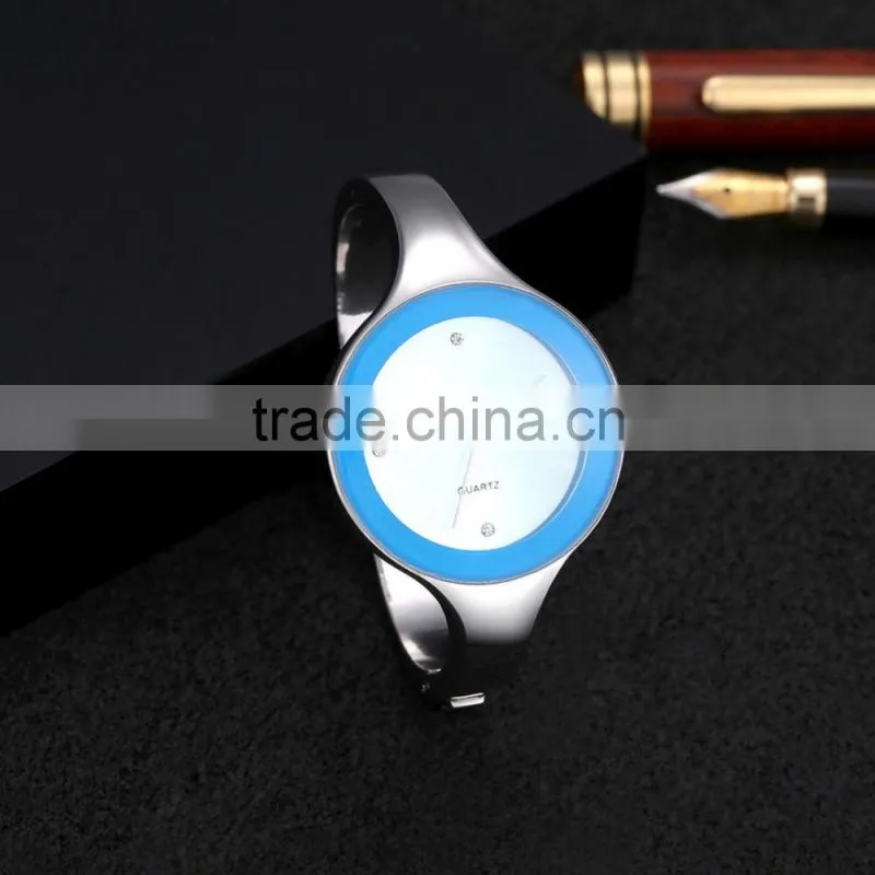 high quality free sample narrow strap fashion unisex wristwatch display watch
