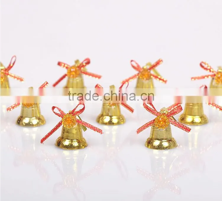 Factory price wholesale small christmas bell plastic christmas bell