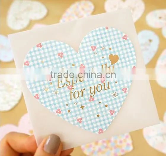 Heart Shape Folded Paper Greeting Card Handmade Valentine's Day Cards Handmade Decoration Greeting Card