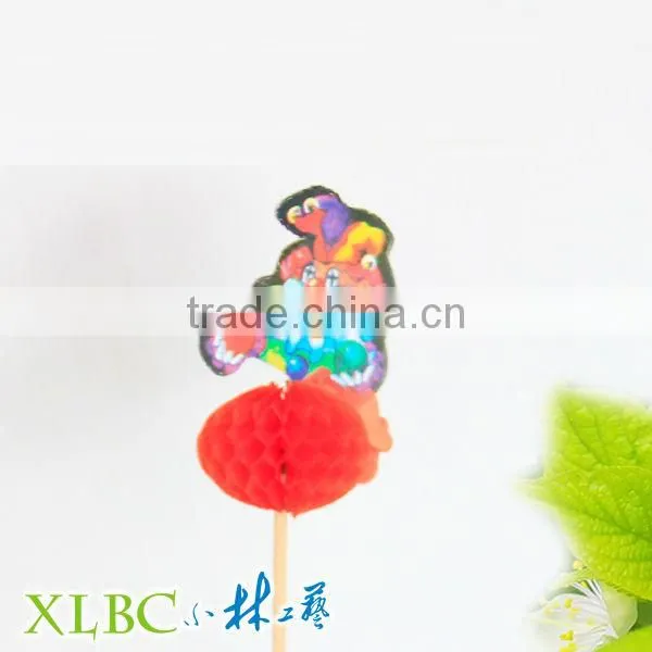 Disposable decoration picks with clown face