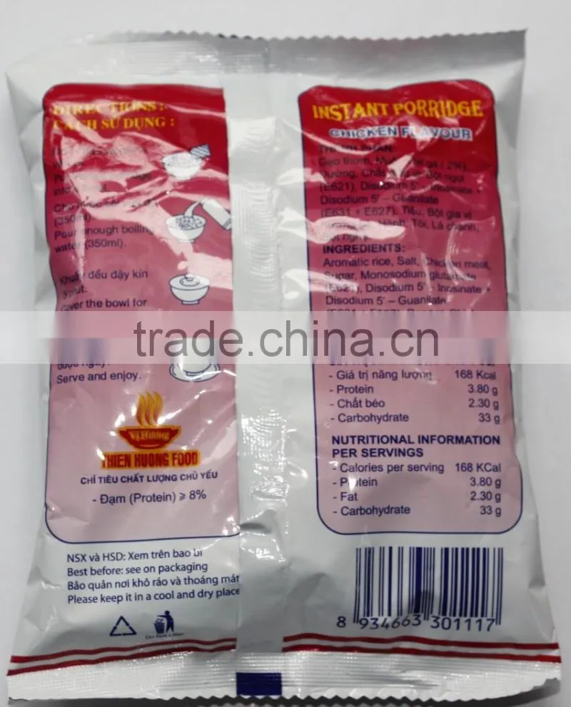 CHICKEN FLAVOUR HIGH QUALITY INSTANT PORRIDGE 47g - Thien Huong Food JSC