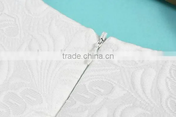 HD-D121 elegant women embossed fashion OL dress/casual ladies dress